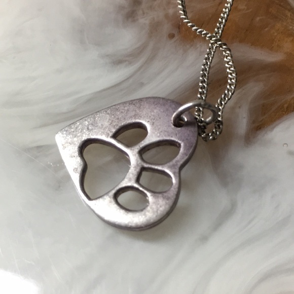 🖤Sterling silver Paw 🐾 necklace by Mimi & Marge - Picture 4 of 11